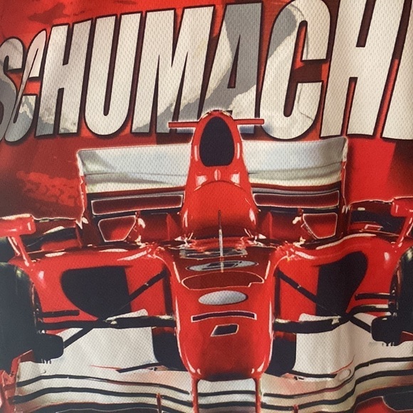 NB T-Shirt Michael Schumacher Race Car Racing Speedway Red Men's Medium - Picture 4 of 8